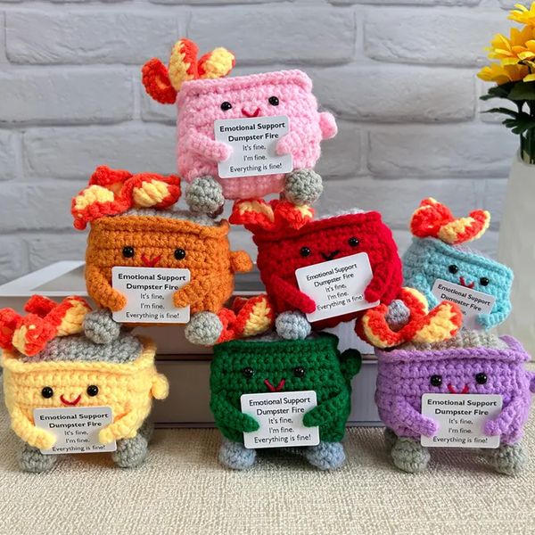 💖Handmade Crochet Dumpster Fire