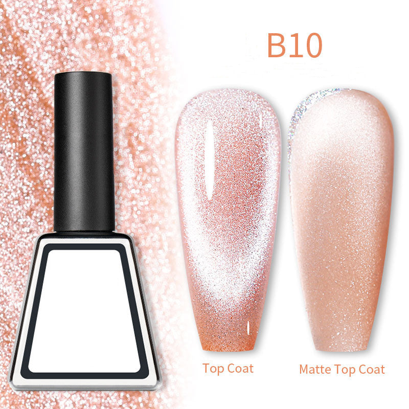 Rainbow Cat Eye Magnetic Gel Nail Polish