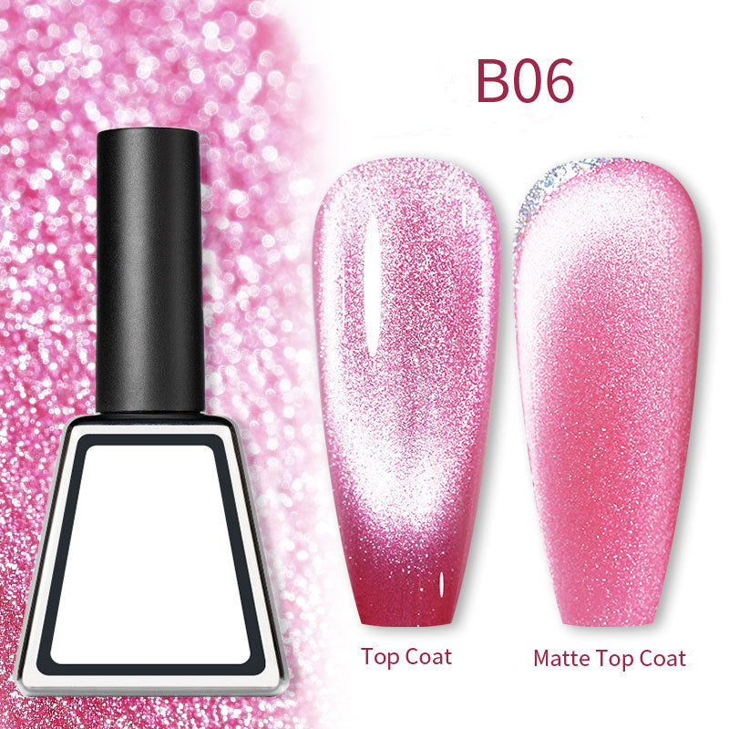 Rainbow Cat Eye Magnetic Gel Nail Polish