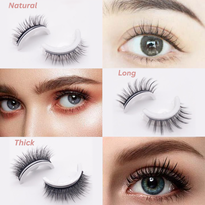 Buy One Get One Free🔥Waterproof & Reusable Self-Adhesive Eyelashes