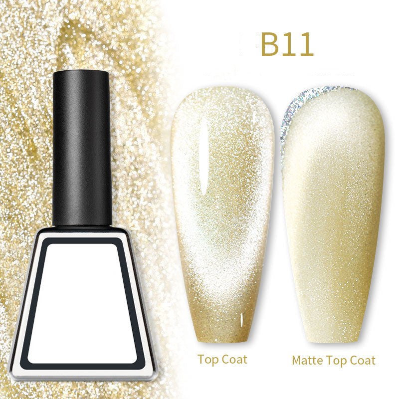 Rainbow Cat Eye Magnetic Gel Nail Polish