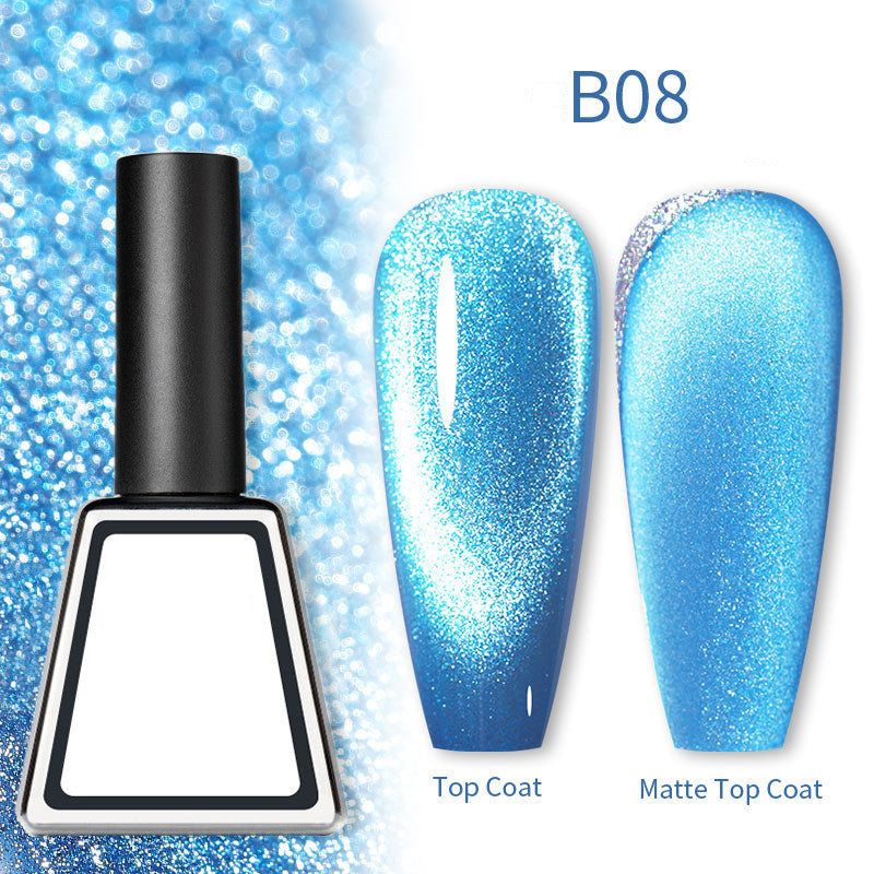 Rainbow Cat Eye Magnetic Gel Nail Polish