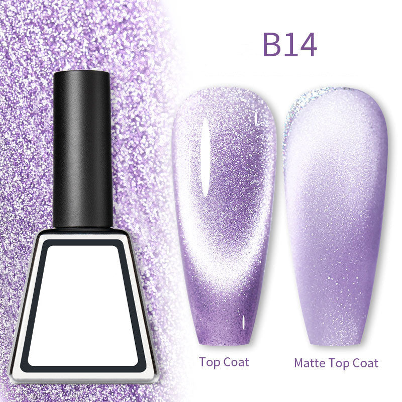 Rainbow Cat Eye Magnetic Gel Nail Polish