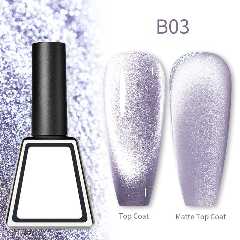 Rainbow Cat Eye Magnetic Gel Nail Polish