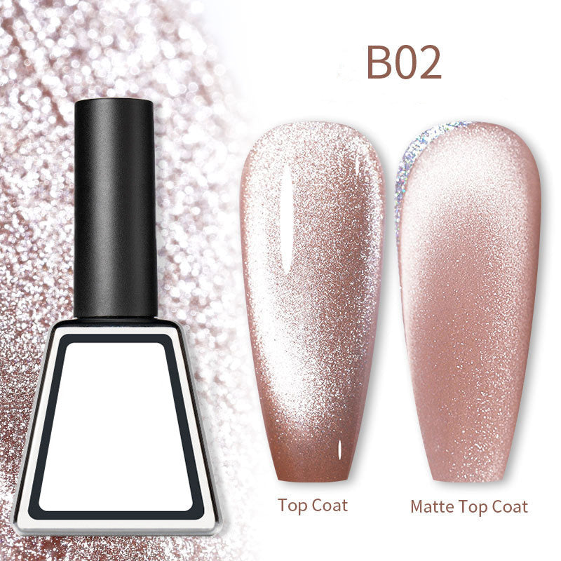 Rainbow Cat Eye Magnetic Gel Nail Polish